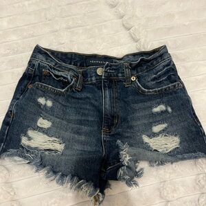 Aeropostale dark wash jean shorts size 0